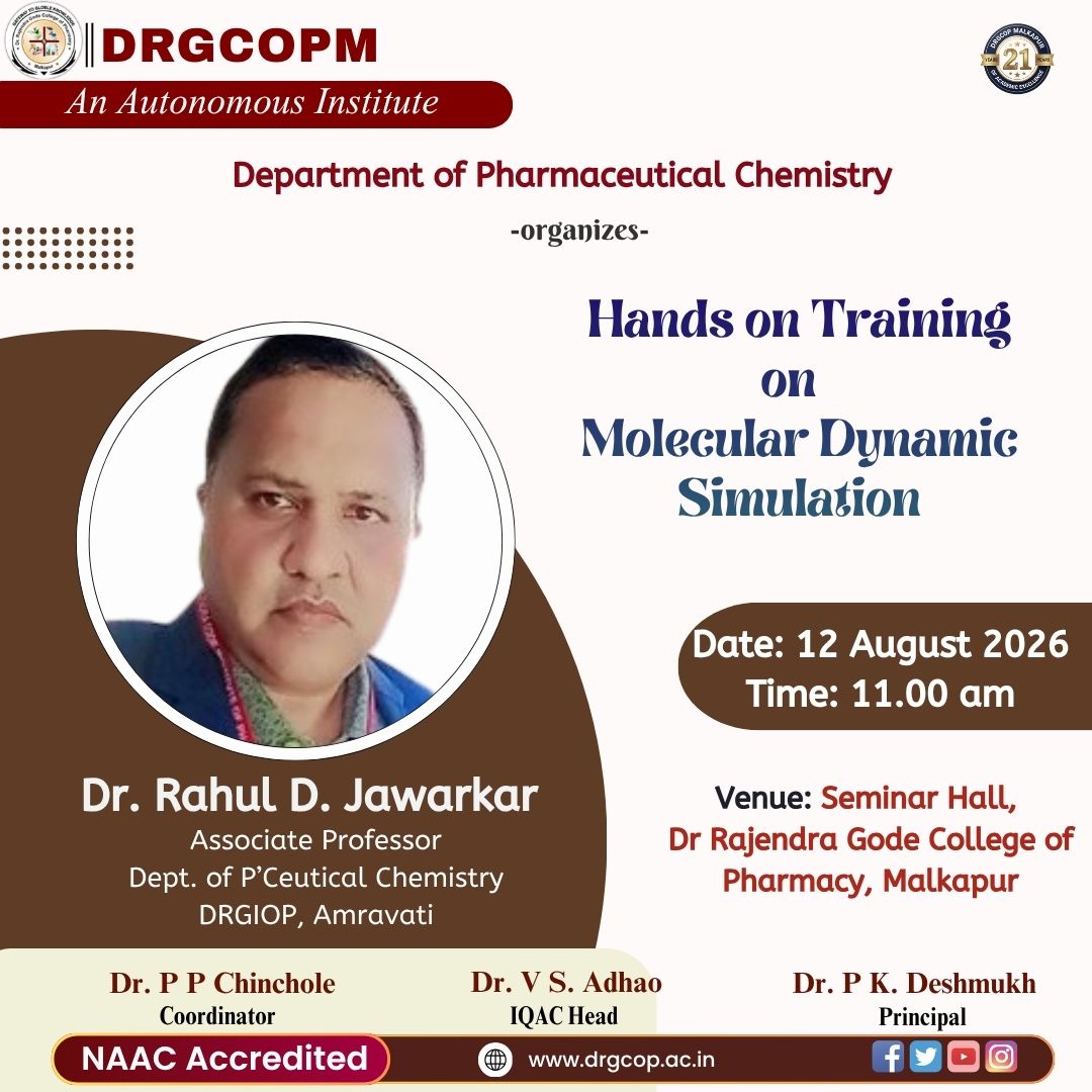 Hands-on Training on “Molecular Dynamic Simulation