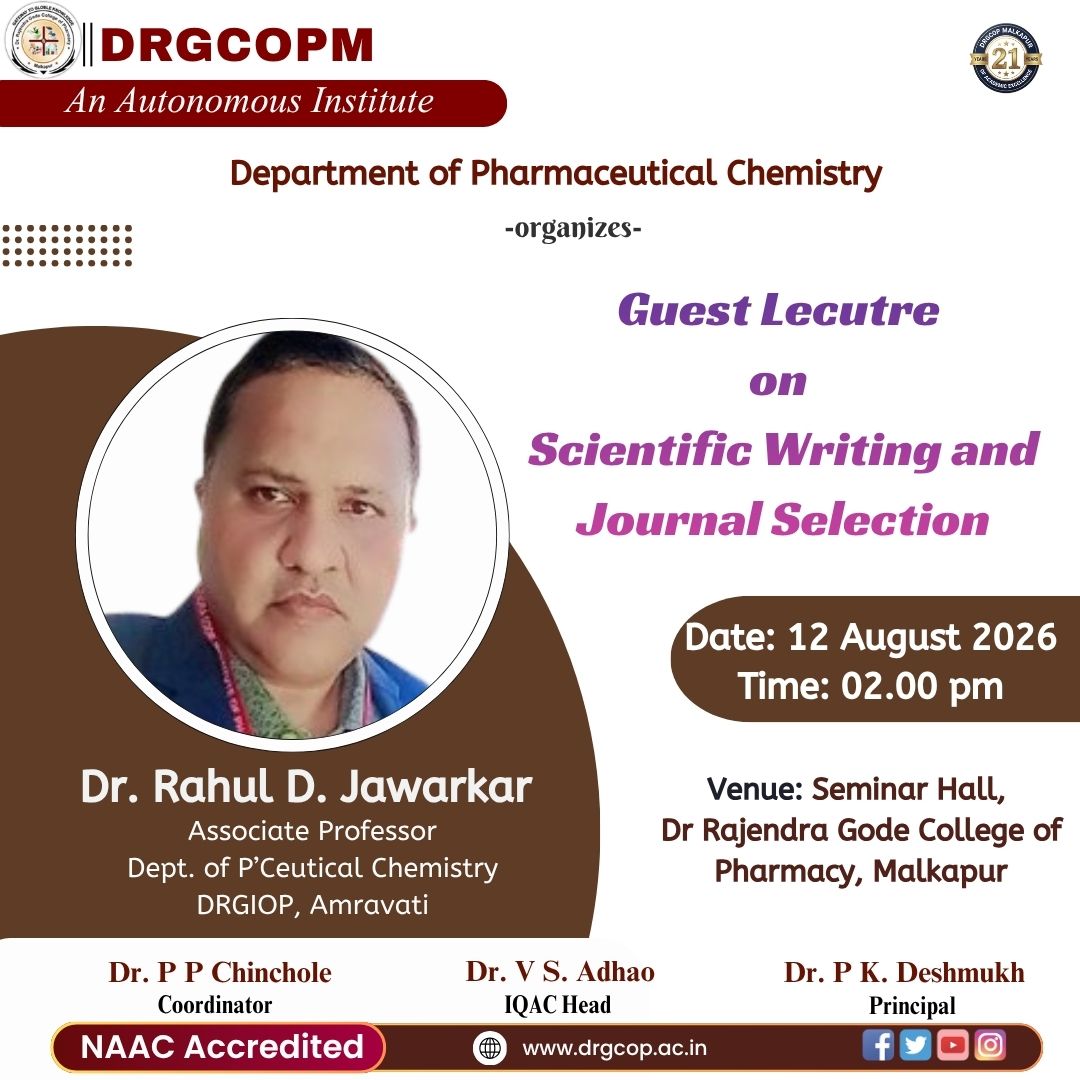 Guest Lecture on  Scientific Writing and Journal Selection